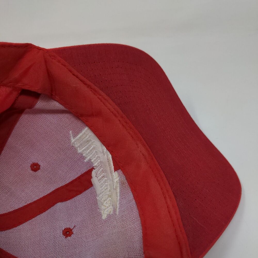 Milwaukee Strapback Hat Red Osfa Embroidered Adju… - image 7